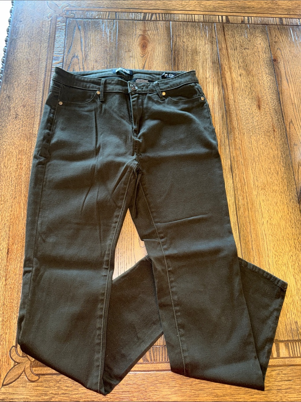 Buffalo David Bitton Women's Dark Olive Skinny Jeans